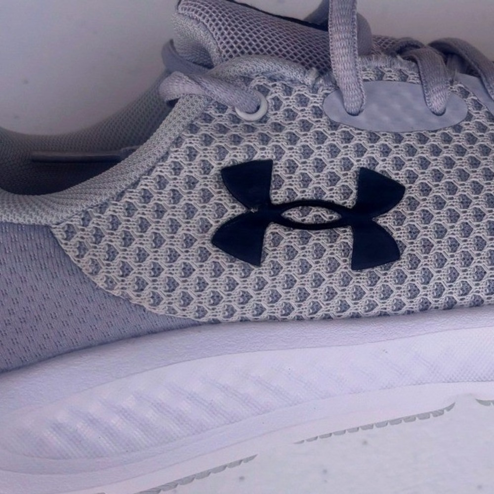 Under Armour Charged Pursuit 3 Women 6.5 Gray Running Shoes Mesh Sneaker - Picture 11 of 13